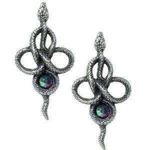 LAST CHANCE!! Alchemy Gothic Tercia Serpent Earrings Snakes Dark Crystal E441